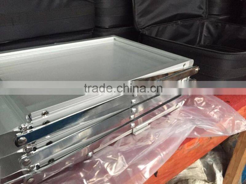 Portable brochure holder,literature display rack A4 size acrylic pop up stand