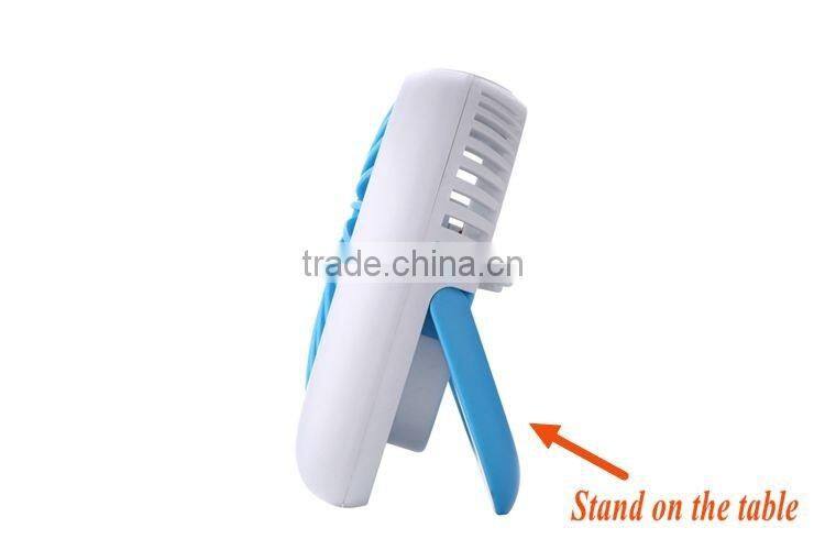 Outdoor and Desk Multi Use Mini Fan USB 2016 Innovative Promotional Gift Rechargeable mini fan
