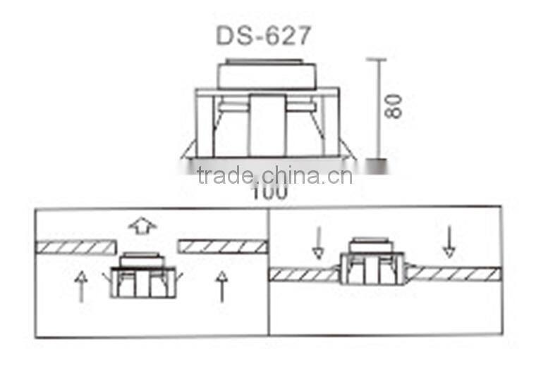 DS-627 series mini full-range hi-fi aluminum ceiling speaker