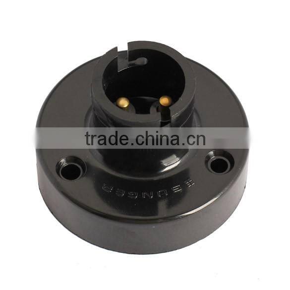 Plastic Black B22 Bulb Socket Lamp Base Holder Chandelier Lampholder Converter