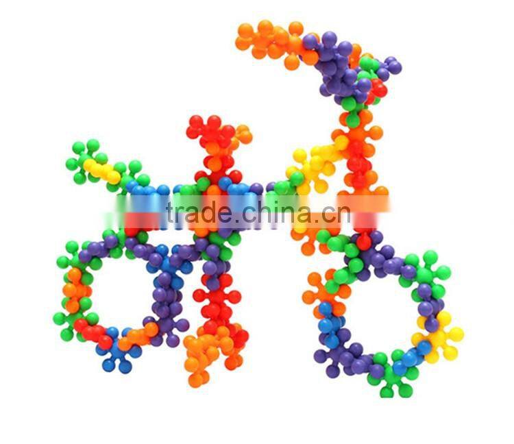 150PCS snowflake blocks kids plastic building blocks toys