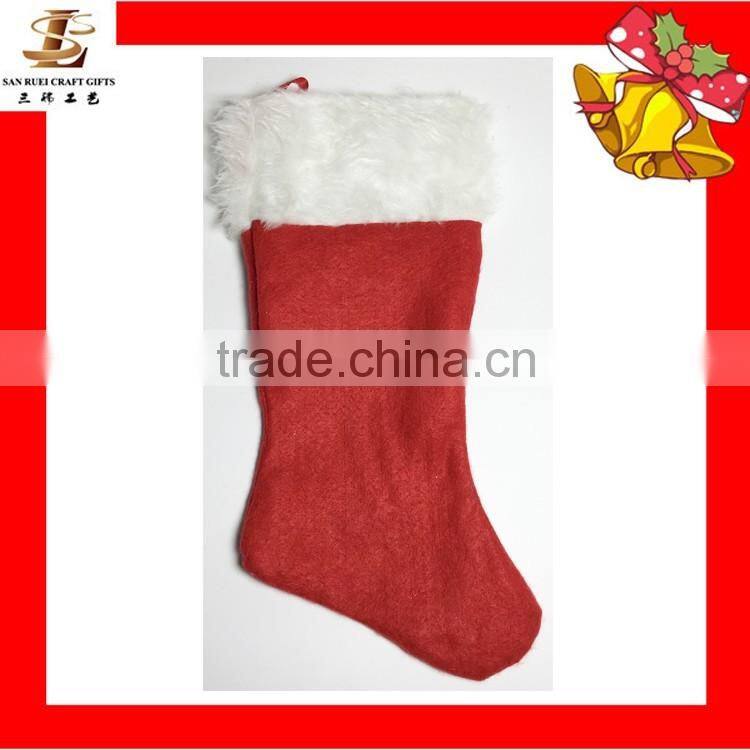 wholesale felt plush christmas stocking bags
