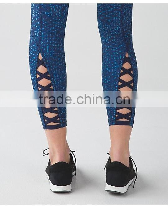 wholesale Custom fashion breathable Skinny yoga pants for women 2015 sportswear manufacturer