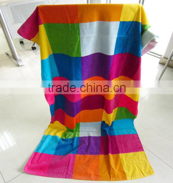 100% cotton green color special pineapple design printing beach towel pareo ethnic felling beach towel