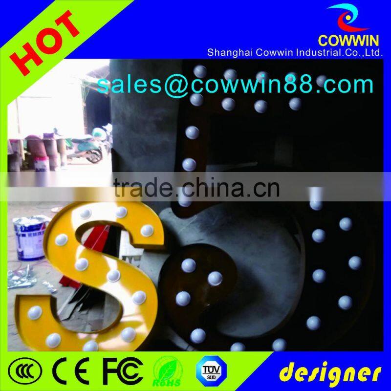 Outdoor LED Lighted Marquee Sign Metal Alphabet letter Good quality