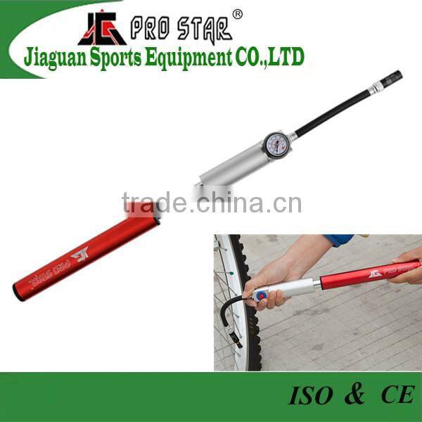 High Pressure Bike Pump with Gauge /psi to 210(JG-1023)