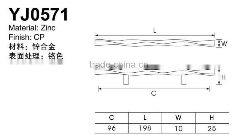 Zinc alloy handle, cabinet pulls, furniture handle
