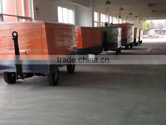 Engine diesel driven twin screw 5 m3 7 bar air compressor for drill