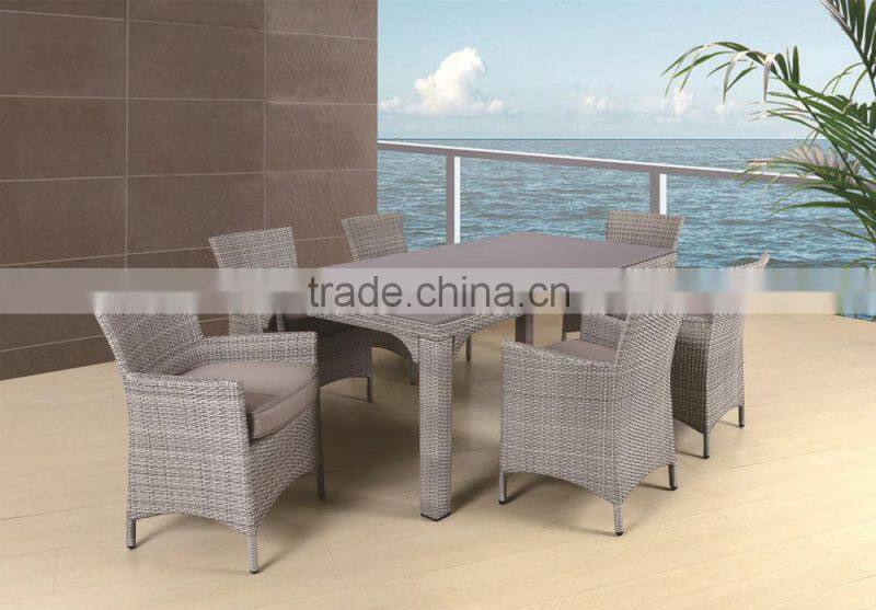 Hot sale wicker rattan dining set garden furniture