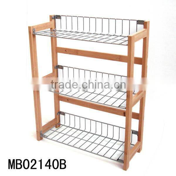 wire store bamboo shelf