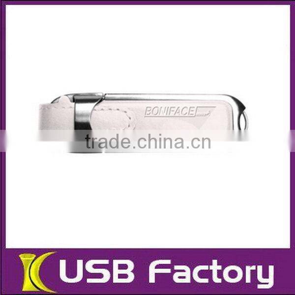 Excellent quality promotional usb3.0 leather usb flash drive