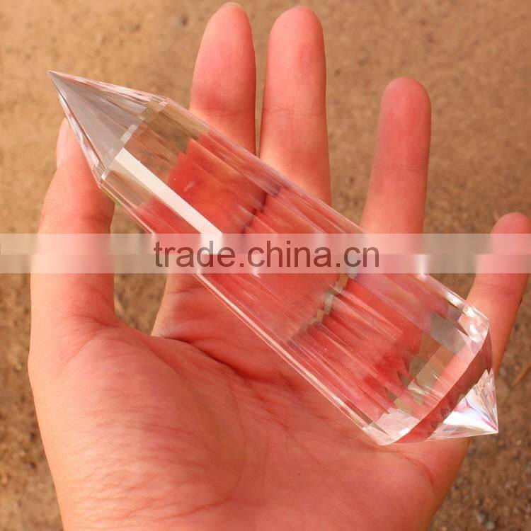 24 sides quartz crystal vogel clear wand points