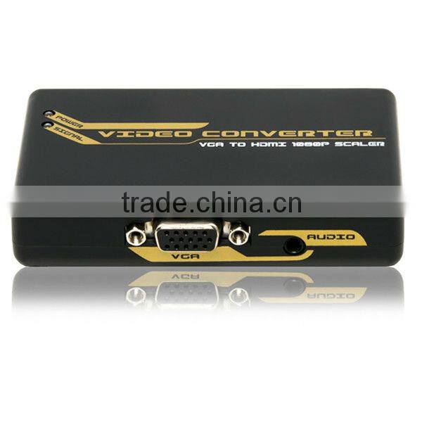 China supplier 1080P VGA+stereo to HDMI converter with scaler for dj sound box