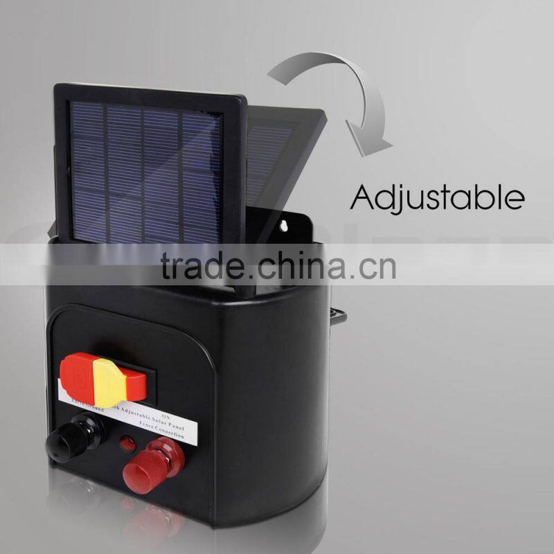 8km black solar powered electric fence energizer high quality systems