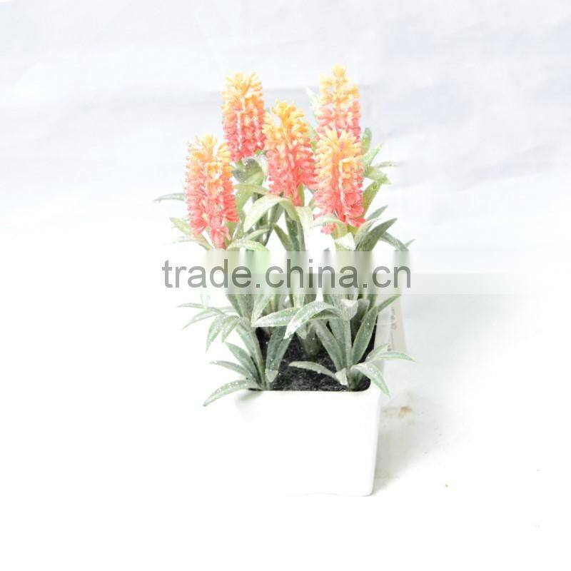 artificial flower with special shape and snow feel color