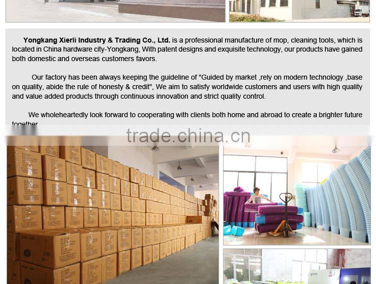 Aluminum mop handle floor mop easy mop plastic mop and broom holder