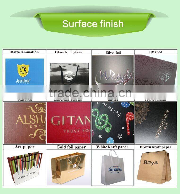 Brown Craft paper bag with sivler foil logo