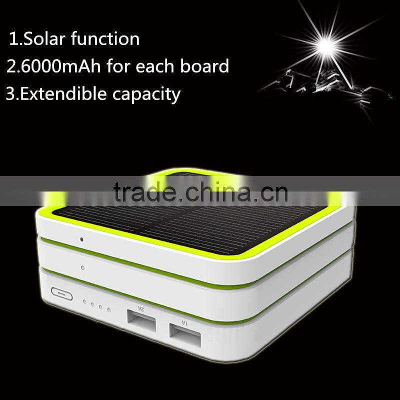 High Quality Universal Solar Power Bank 10000mah for Smartphone