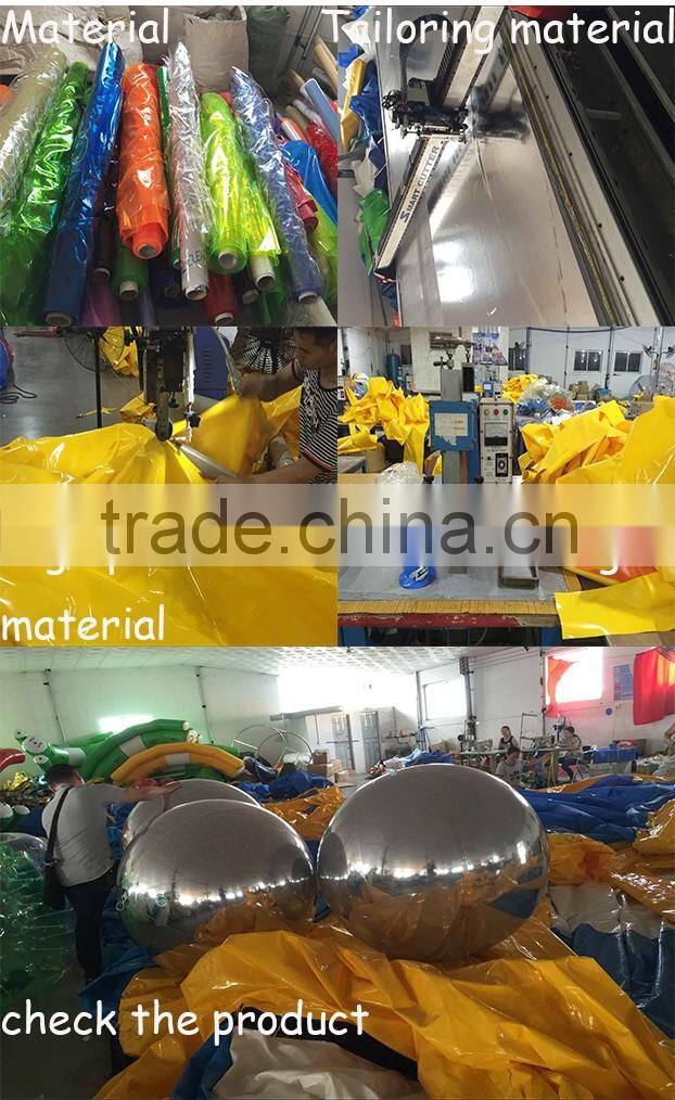 the new product cheap 50-400cm inflatable Decorative Christmas mirror balls / floating mirror ball for decorative for sale