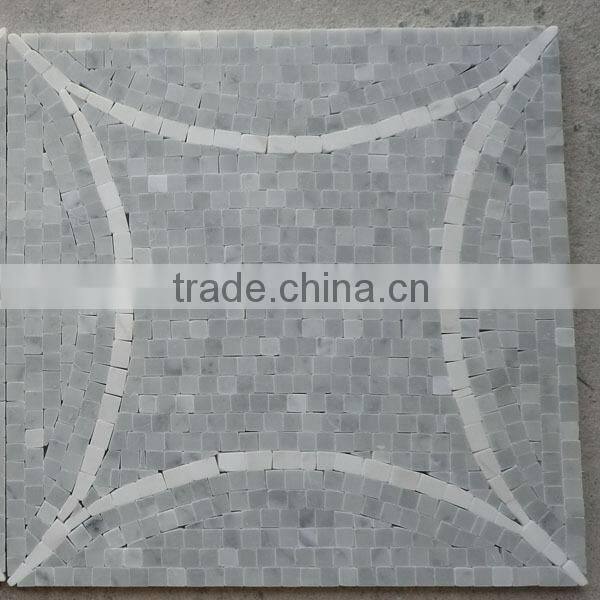 Aston White square Mosaic Tile