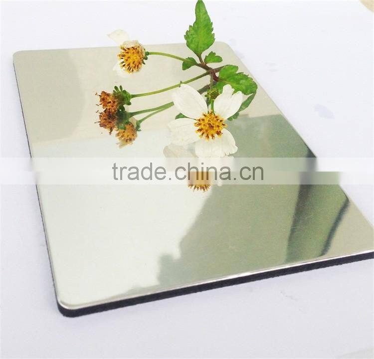 Black Gold Silver colorful Mirror ACP sheet best building material cheap price