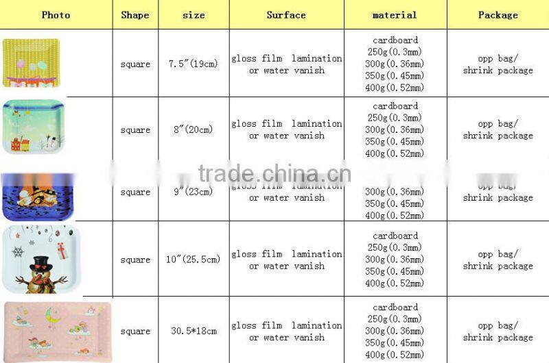 3-layer cake stand with logo printed for party boy