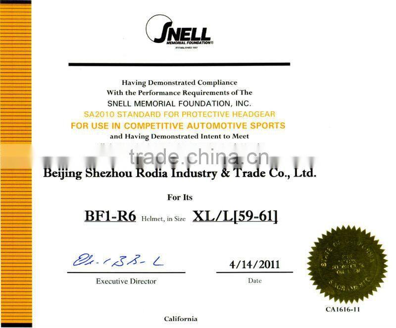 2014 Hot sale helmet for car rally race SNELL SAH2010 rated