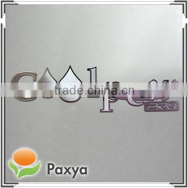 PC Laptop custom nickel metal metalic name logo label