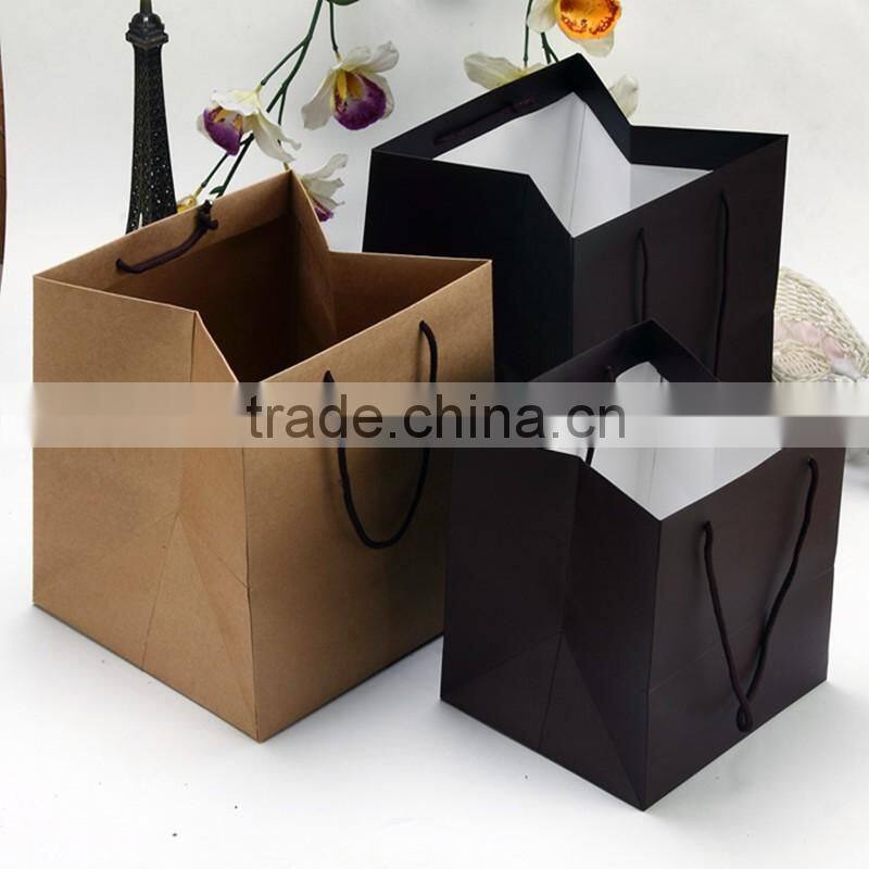 Big Size Brown Kraft Paper Bag Customized Logo