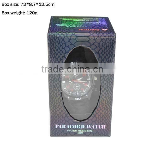 paracord watch, paracord survival watch