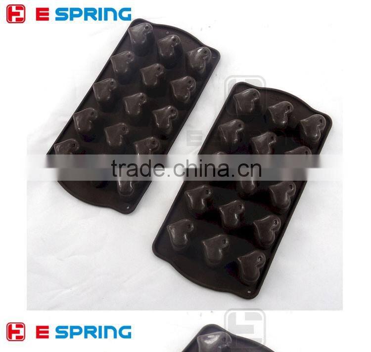 15 Hearts Silicone Chocolate Cake Decorating Mould