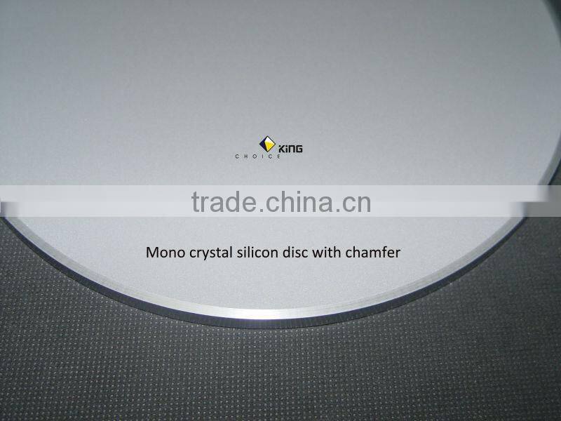 mono crystal Si target with chamfer Dia.8.0"x0.25"