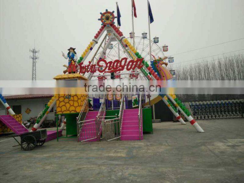 outdoor playground pirate ship rides with trailer for sale