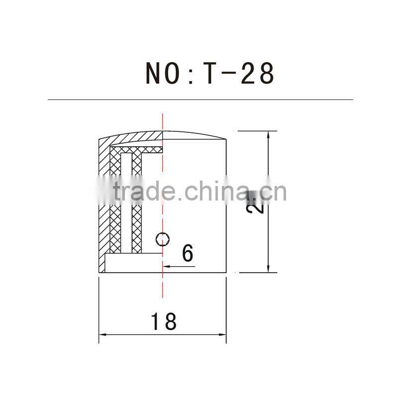 3PCS Metal Dome Knobs Knurled Barrel for Electric Guitar Parts Black