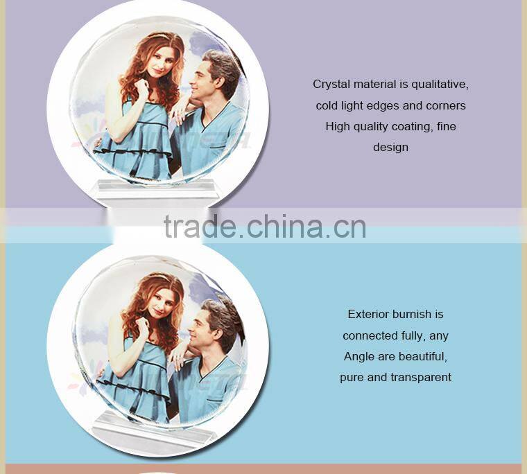 Blank sublimation crystal with coating ,crystal couvenir