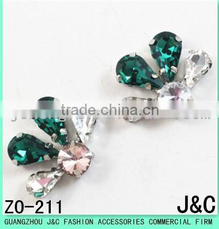 2017 most shinny newest crystal stone shoes ornament