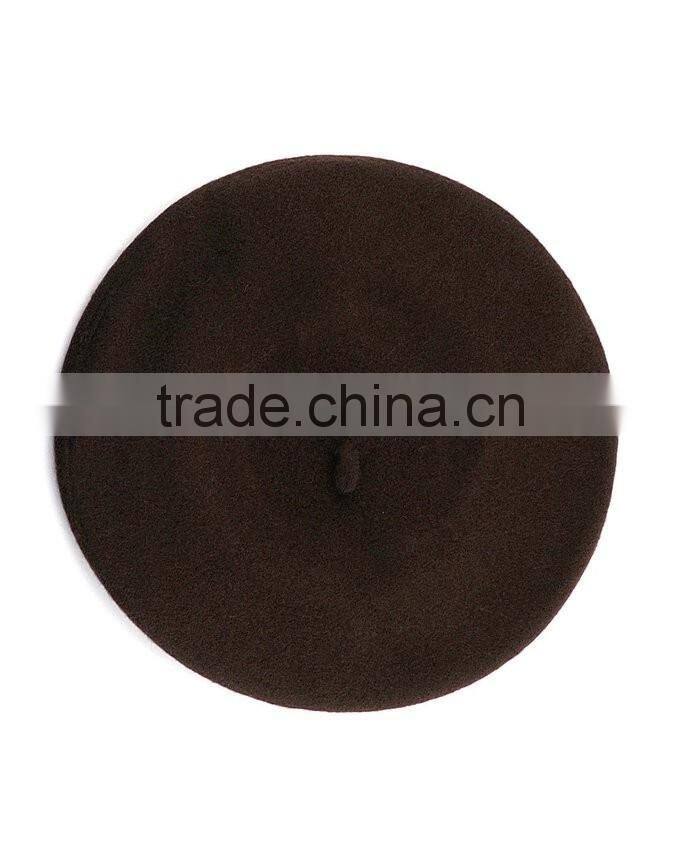 100% Wool Mens military Brown Beret