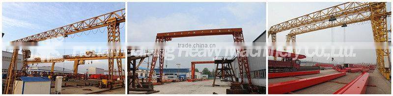 5~50 Ton Single Girder Gantry Crane for Sale with supply for Rail