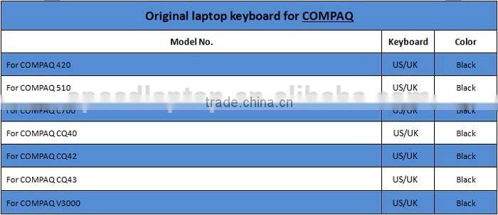 Original for COMPAQ CQ42 laptop notebook build-in Keyboard for COMPAQ