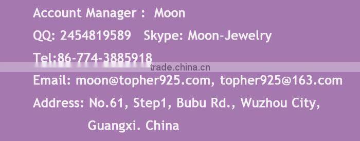 starfish series shiny CZ silver pendant