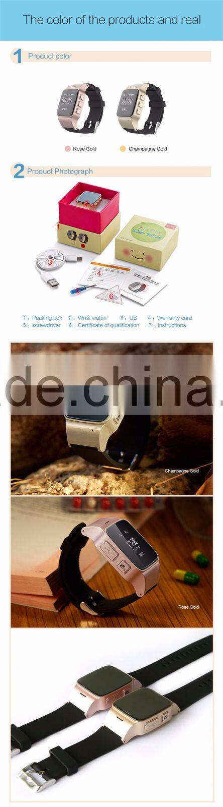 Android and IOS gps smart watch elderly sos gsm watch d99