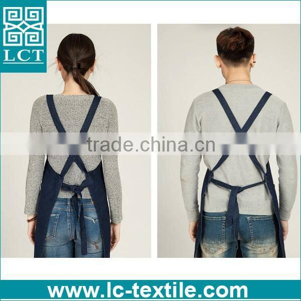 vintage design womens and mens denim apron bib dress