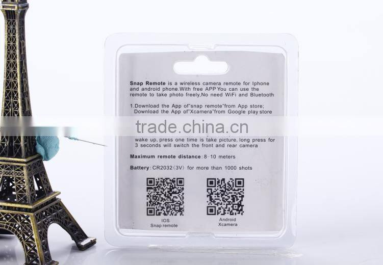 2015 new items APP Wireless Remote Shutter /ultrasonic shutter for IOS and Android phone