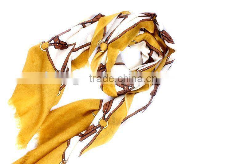 finest wool 80s/2 printed scarfs shawl pashmina