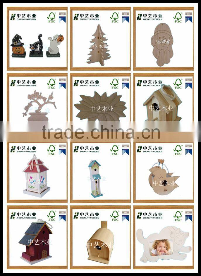 custome OEM&ODM FSC&SA8000 handmade wooden decoer