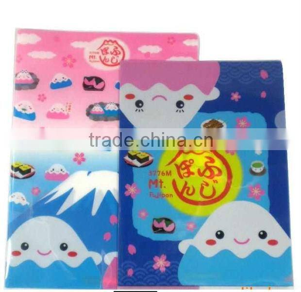 decorative folding pp plastic file folder