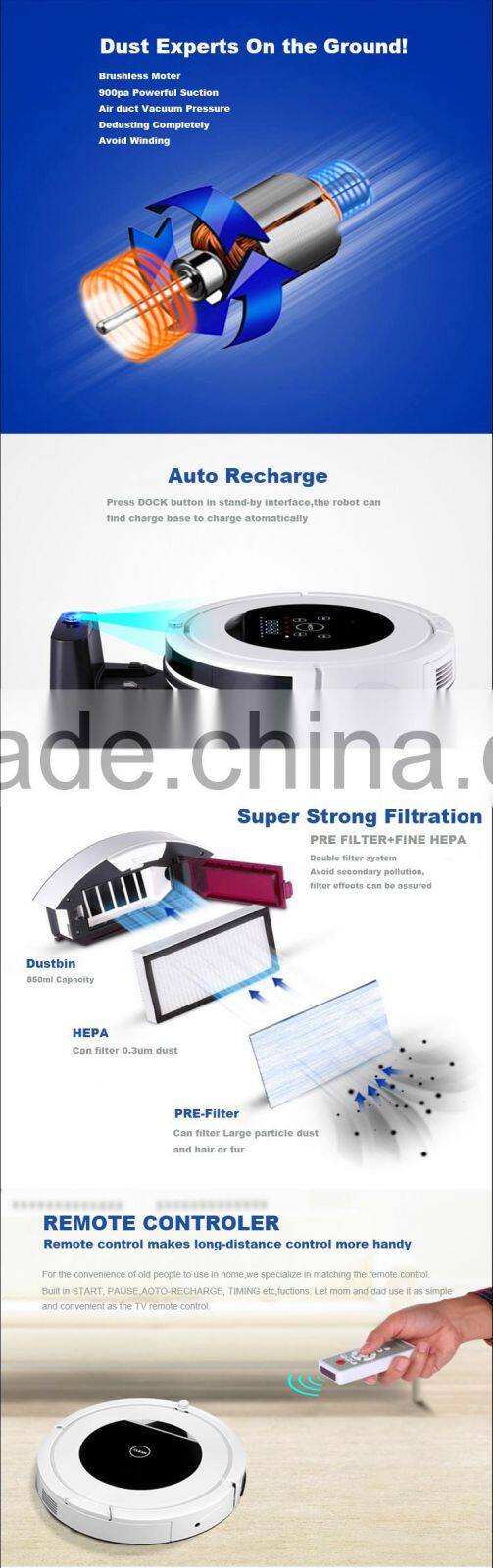 China Whole Sale Cheap Robotic Vacuum Cleaner Vacum Cleaning Robot Cleaners