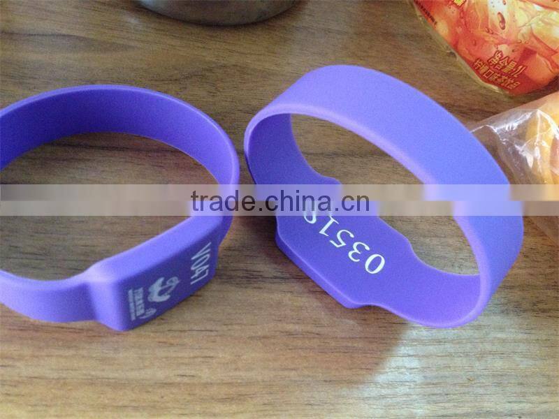 NFC Silicone wristband with customized logo for water park from china suppliers
