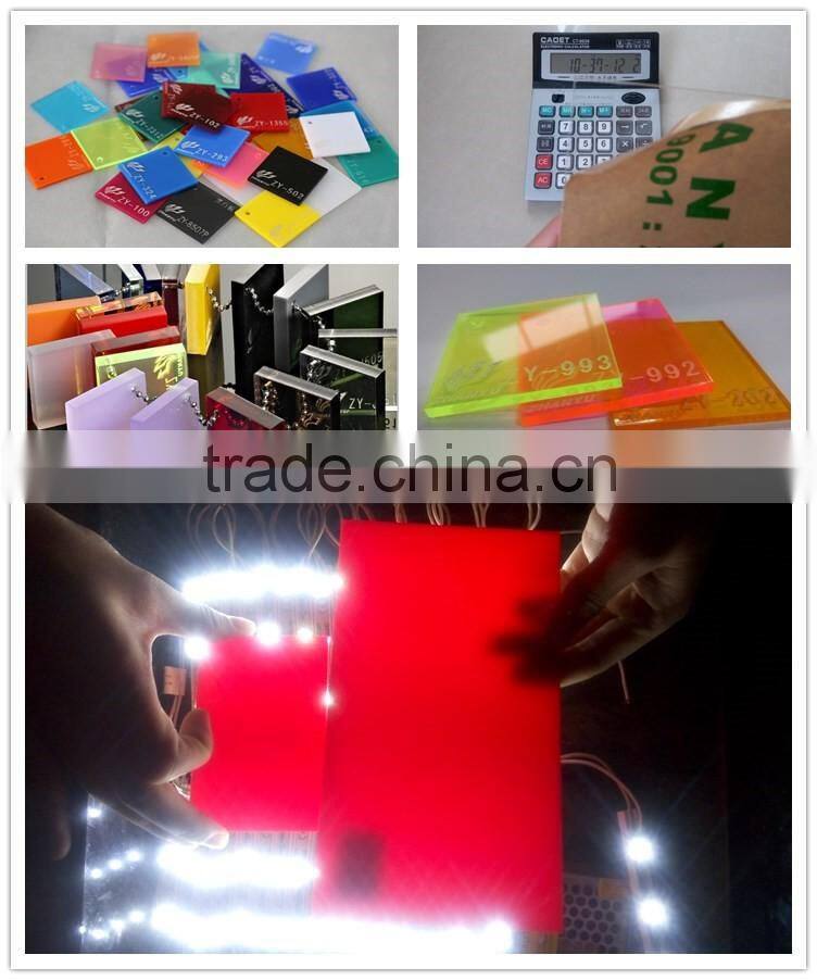 2016 Hot Sale New Material Virgin Lucite LED Lighting Acrylic Diffuser Sheet