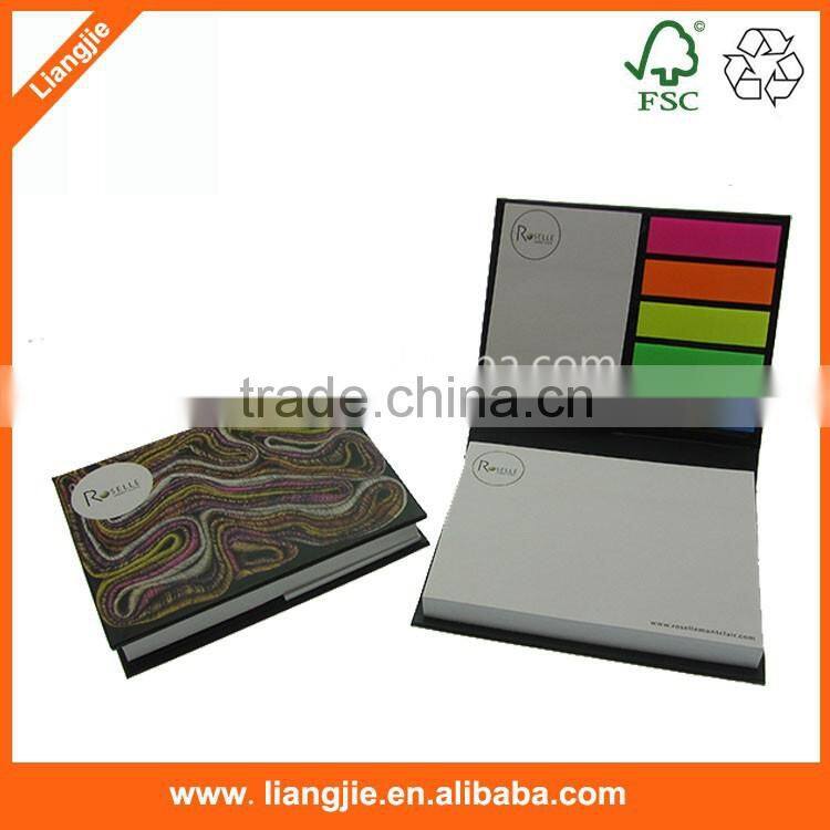 Office popular 4 sides printing custom logo memo cube for promotion